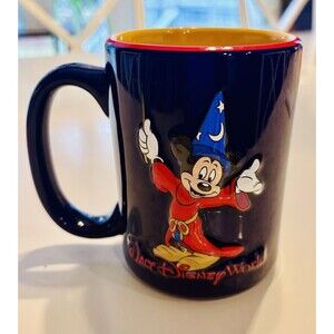Disney Parks Walt Disney World Mug – Mickey Mouse Sorcerer Blue Red Yellow